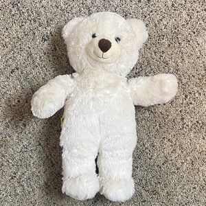 2012 Build A Bear Plush White Teddy Bear Stuffed Toy